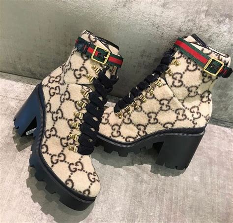 faux gucci combat boots